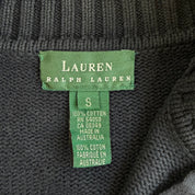 J- Vintage Women's Ralph Lauren LRL Quarter Zip Knit Sweater - S