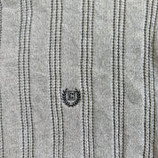 J- Vintage Chaps RL Embroidered Logo Light Grey Knit Sweater - XL