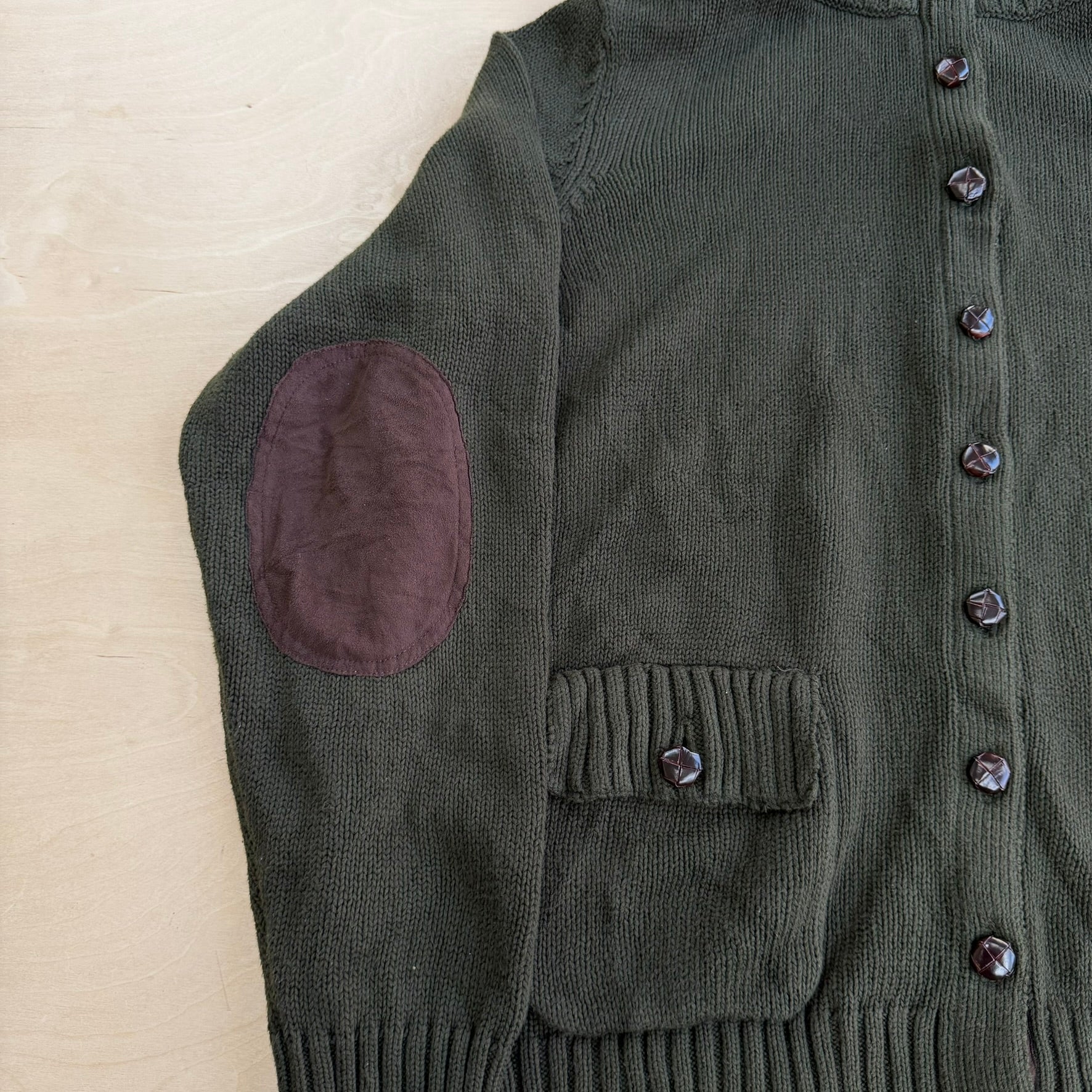 J- Vintage Women's Ralph Lauren LRL Button Up Cardigan Knit Sweater - XL