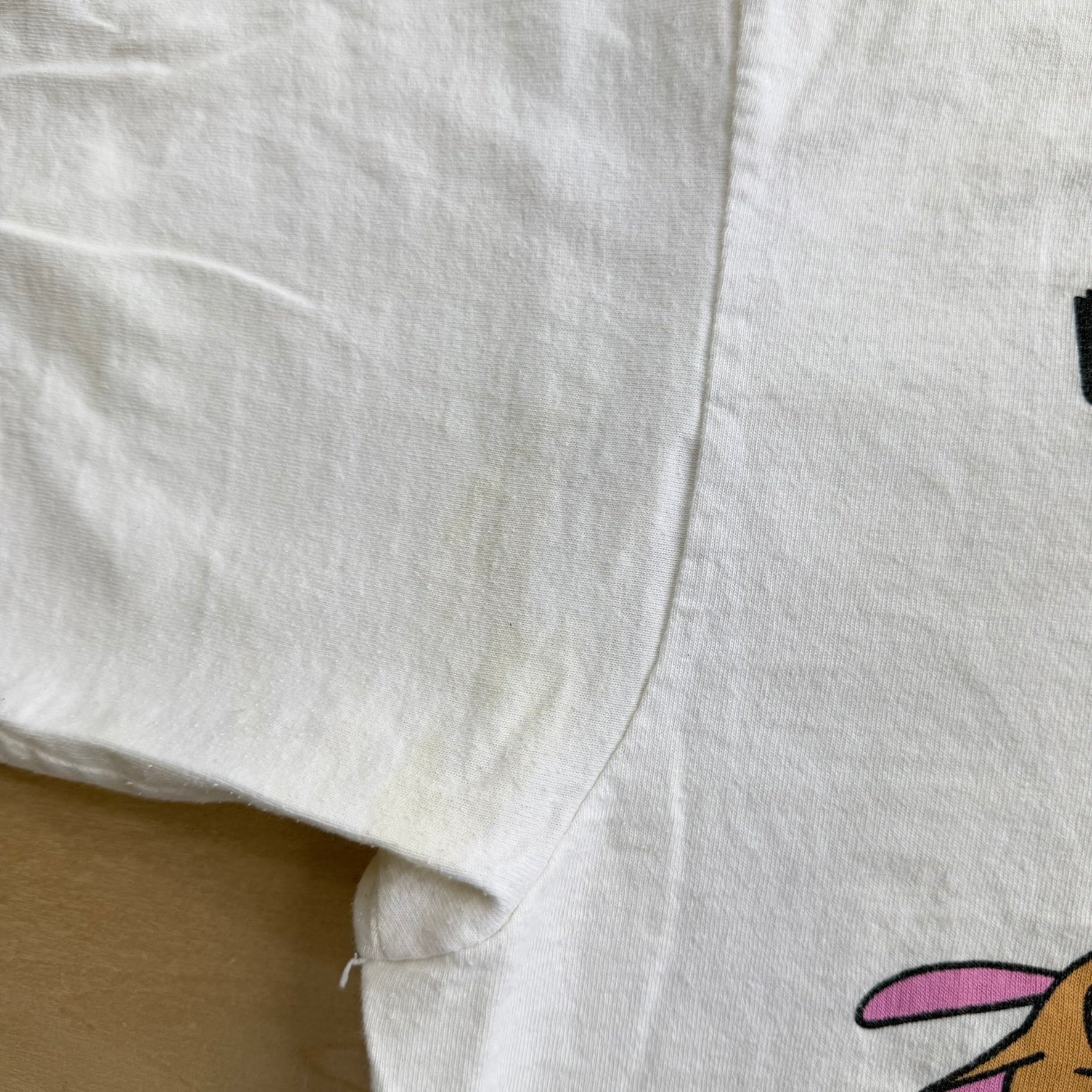 J- Vintage '92 Ren & Stimpy Show Magic Nose Goblins Graphic Single Stitch Tee - L