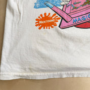J- Vintage '92 Ren & Stimpy Show Magic Nose Goblins Graphic Single Stitch Tee - L