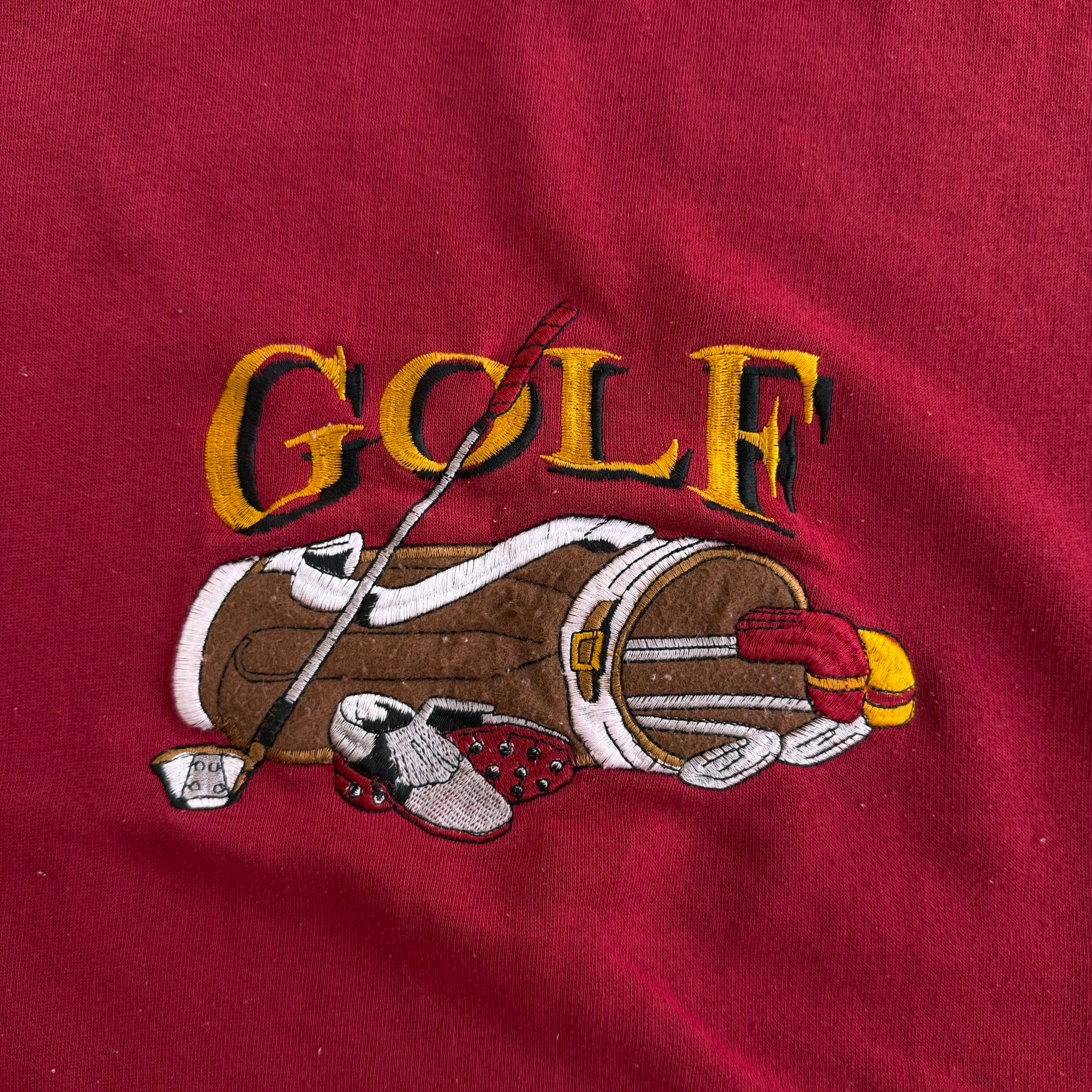 J- Vintage Claybrooke Sport Golf Embroidered Graphic Crewneck - XL