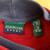 J- Vintage Claybrooke Sport Golf Embroidered Graphic Crewneck - XL