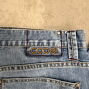 J- Vintage Coogi Embroidered Text Baggy Jeans - 38x34