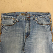 J- Vintage Coogi Embroidered Text Baggy Jeans - 38x34
