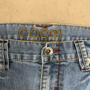J- Vintage Coogi Embroidered Text Baggy Jeans - 38x34