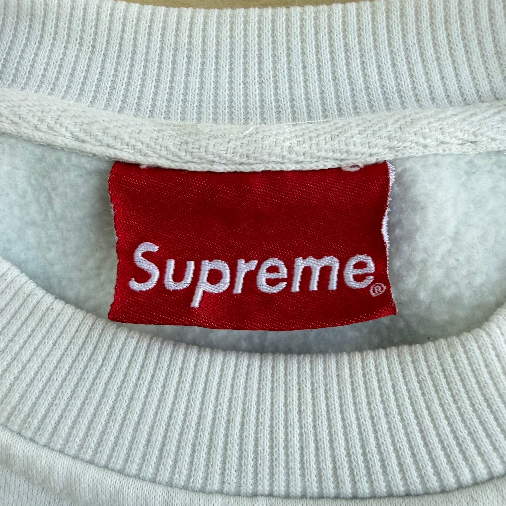 J- Bootleg Supreme Bogo White Crewneck - M