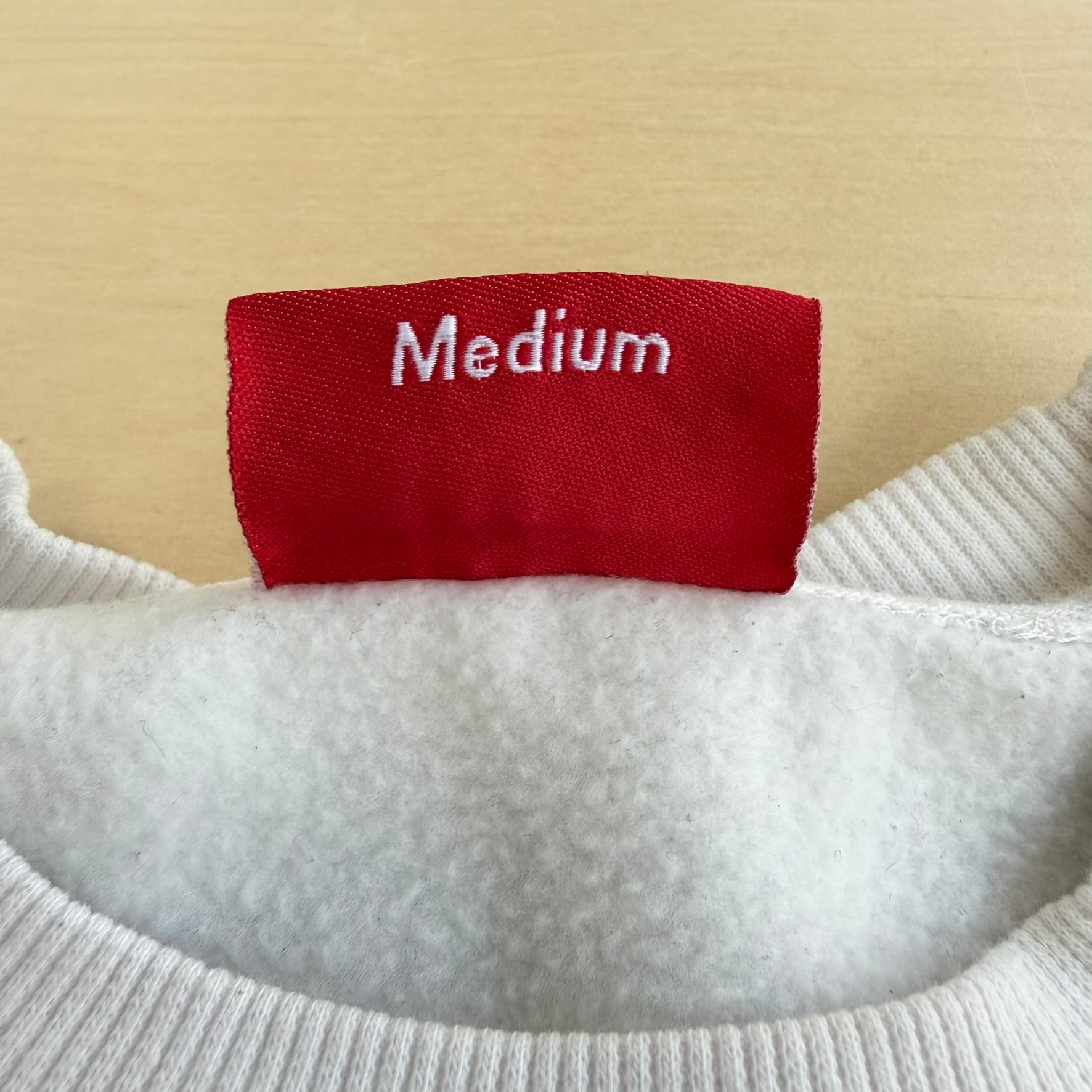 J- Bootleg Supreme Bogo White Crewneck - M