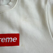 J- Bootleg Supreme Bogo White Crewneck - M