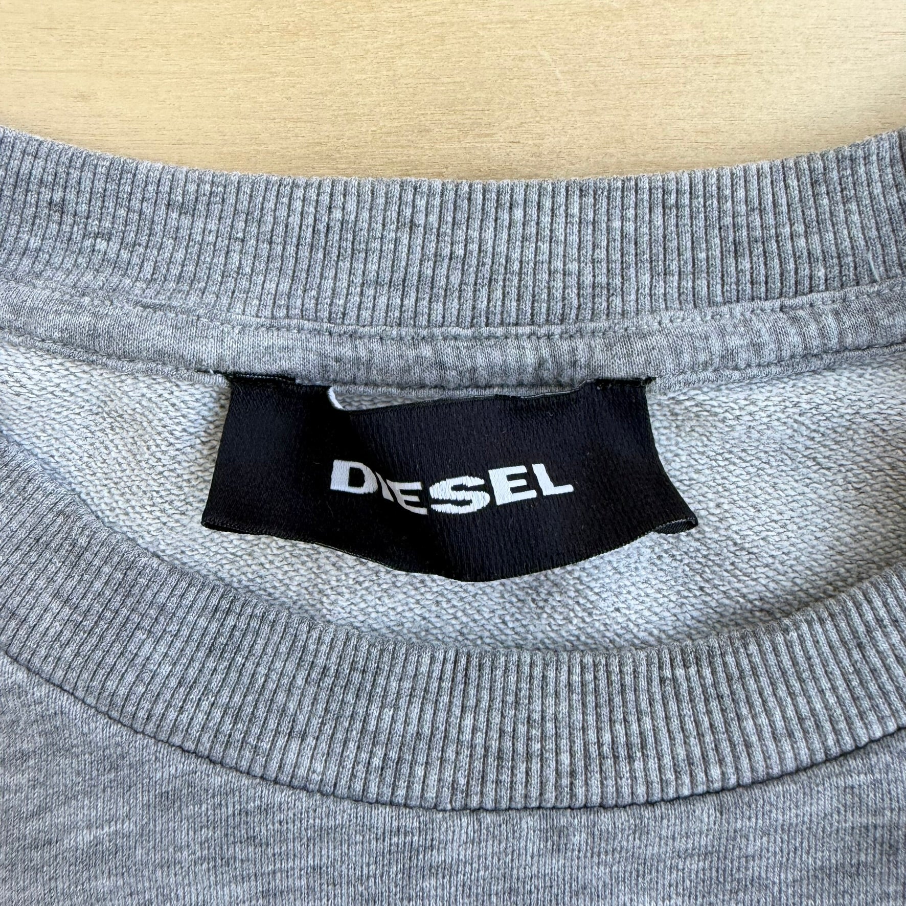 J- Vintage Diesel Denim Division Embroidered Felt Logo Crewneck - M