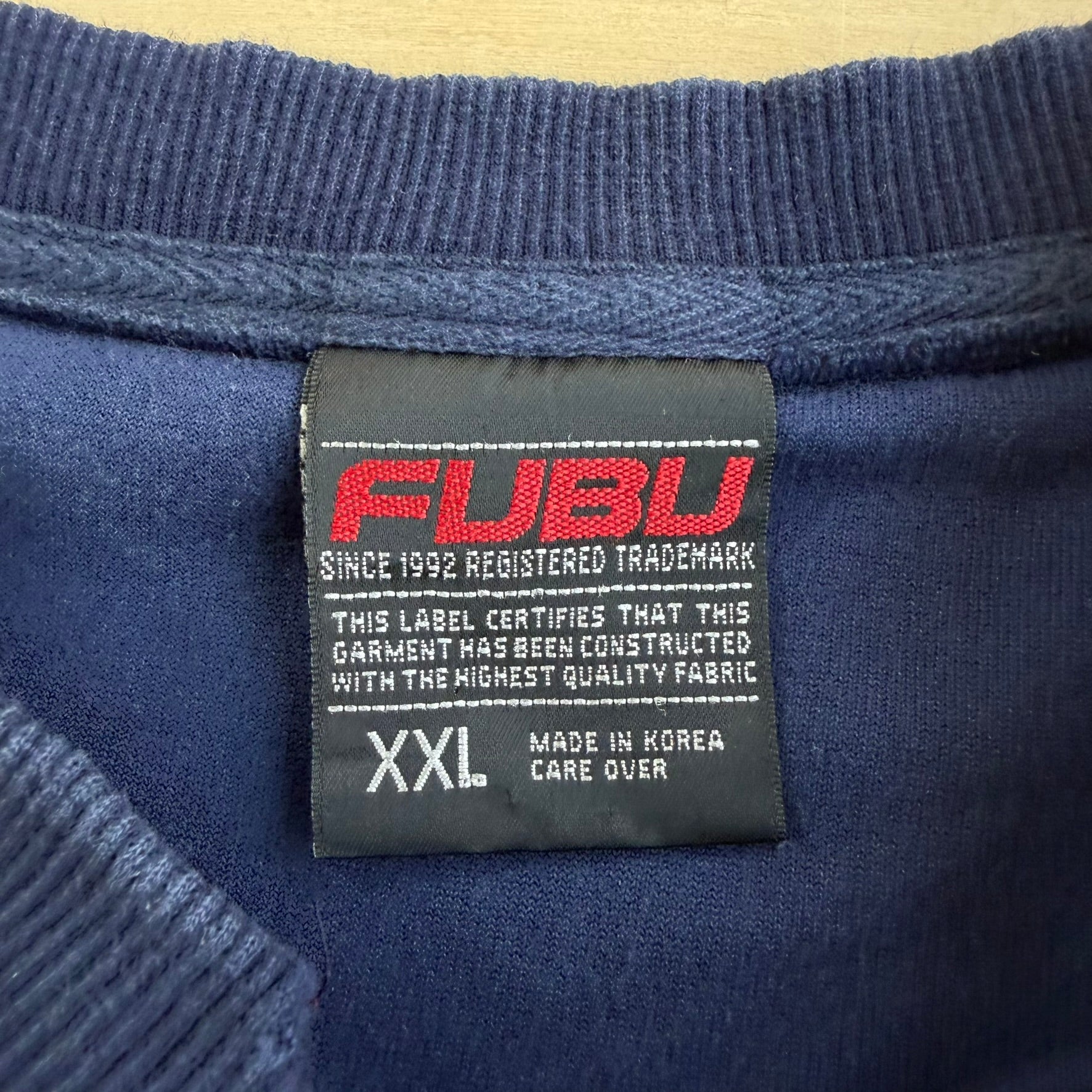 J- Vintage 90s Fubu Embroidered Text Sleeveless Velour Vest - 2XL