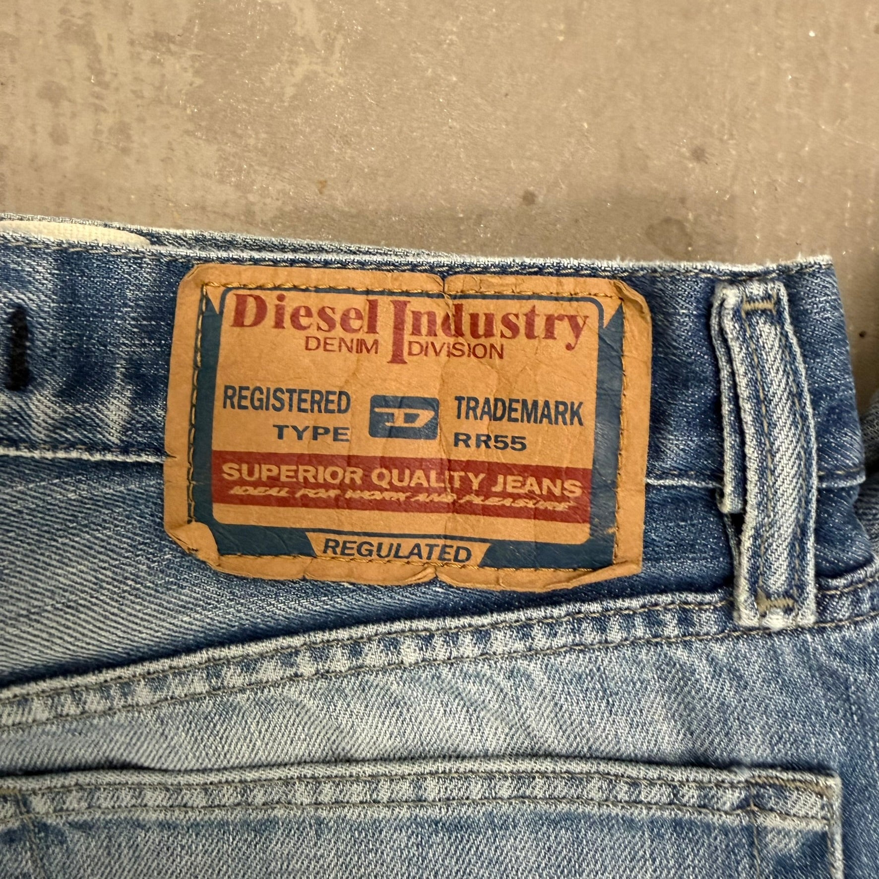 J- Vintage Diesel Industry Denim Straight Leg Jeans - 33w