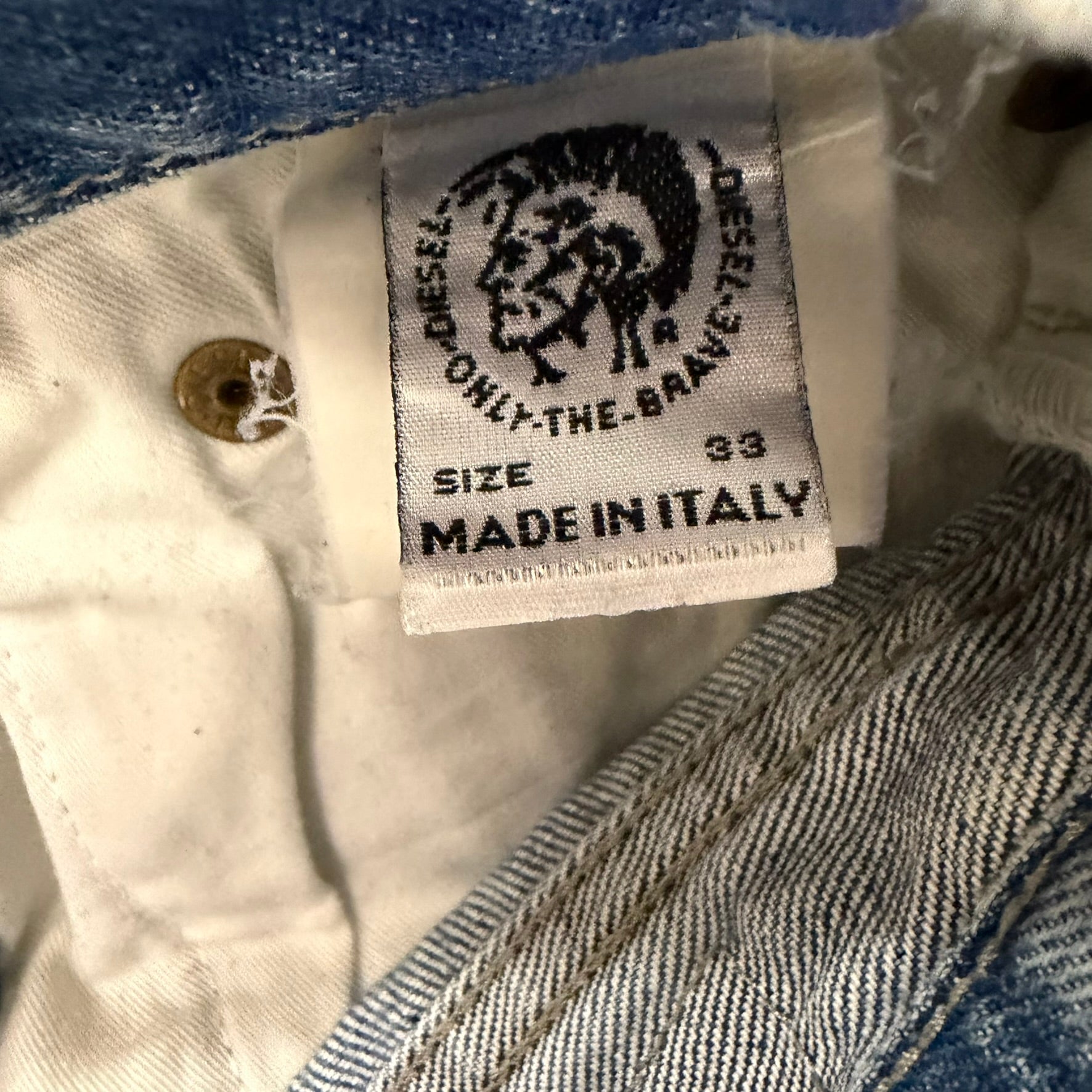 J- Vintage Diesel Industry Denim Straight Leg Jeans - 33w