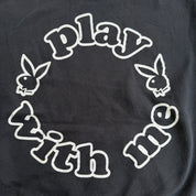 J- Vintage Playboy Play With Me Graphic Crewneck - L