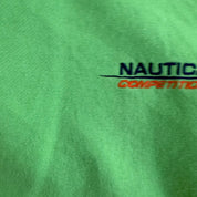 J- Vintage Nautica Competition Embroidered Text Quarter Zip Crewneck - L