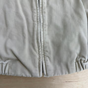 J- Vintage Polo RL Embroidered Logo Bomber Style Beige Zip Up Jacket - L