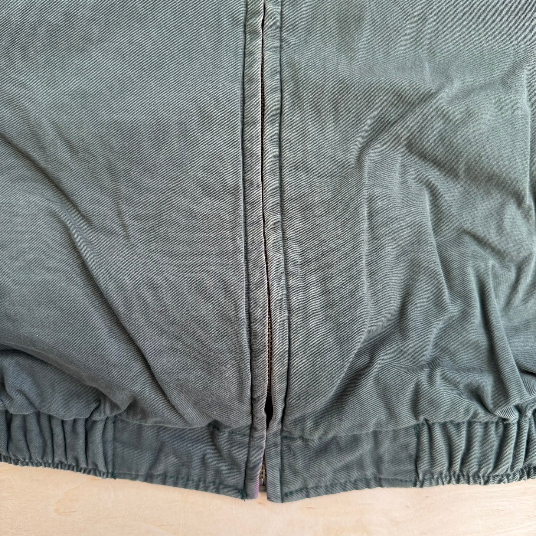 J- Vintage Polo RL Embroidered Logo Bomber Style Green Zip Up Jacket - XL