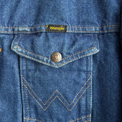 J- Vintage Wrangler Western Blanket Lined Denim Jacket - 44L (fits XL)