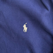 J- Vintage Polo RL Embroidered Logo Bomber Style Navy Zip Up Jacket - S
