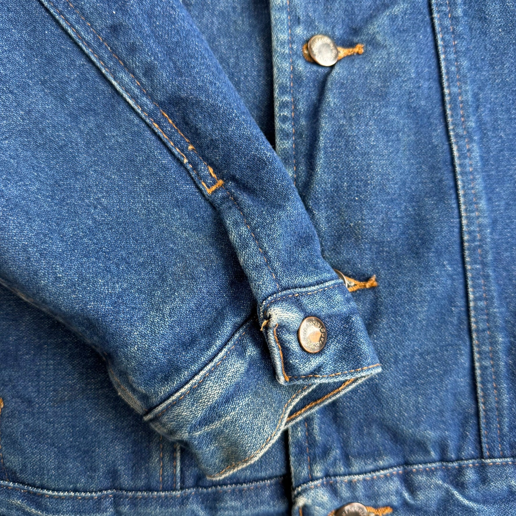 J- Vintage Wrangler Western Blanket Lined Denim Jacket - 44L (fits XL)