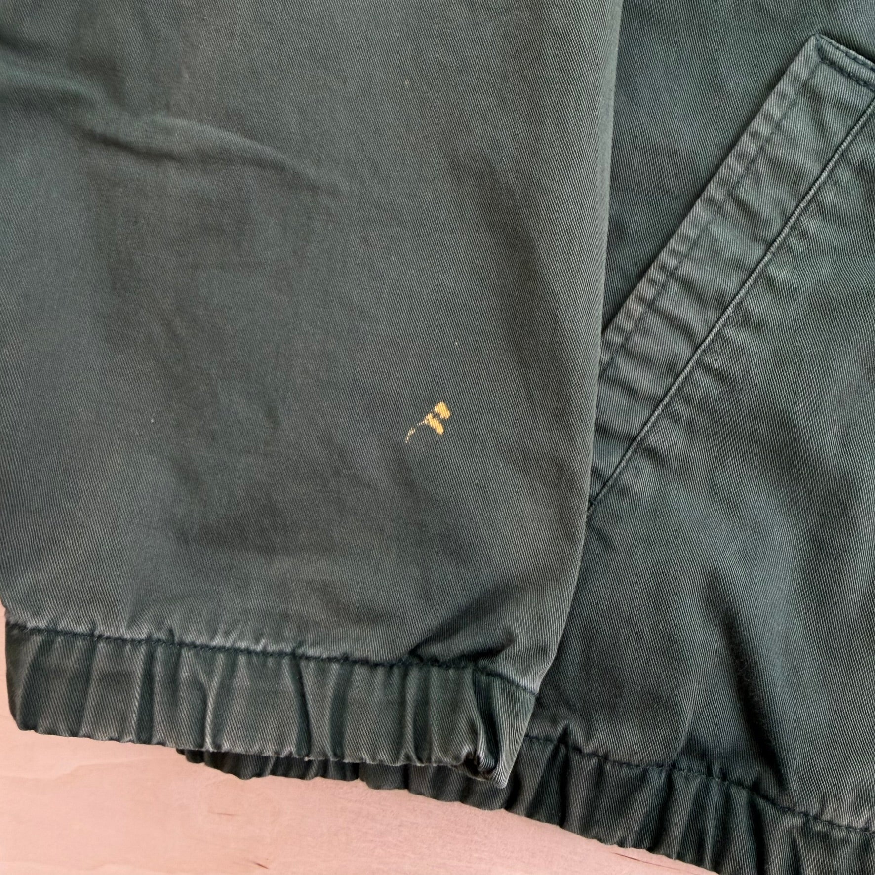 J- Vintage Ralph Lauren Chaps Embroidered Logo Bomber Style Green Zip Up Jacket - XL