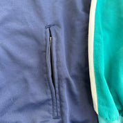 J- Vintage Adidas Embroidered Text Zip Up Track Jacket - M