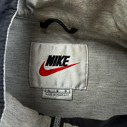 J- Vintage Nike Embroidered Swoosh Black Zip Up Jacket - L