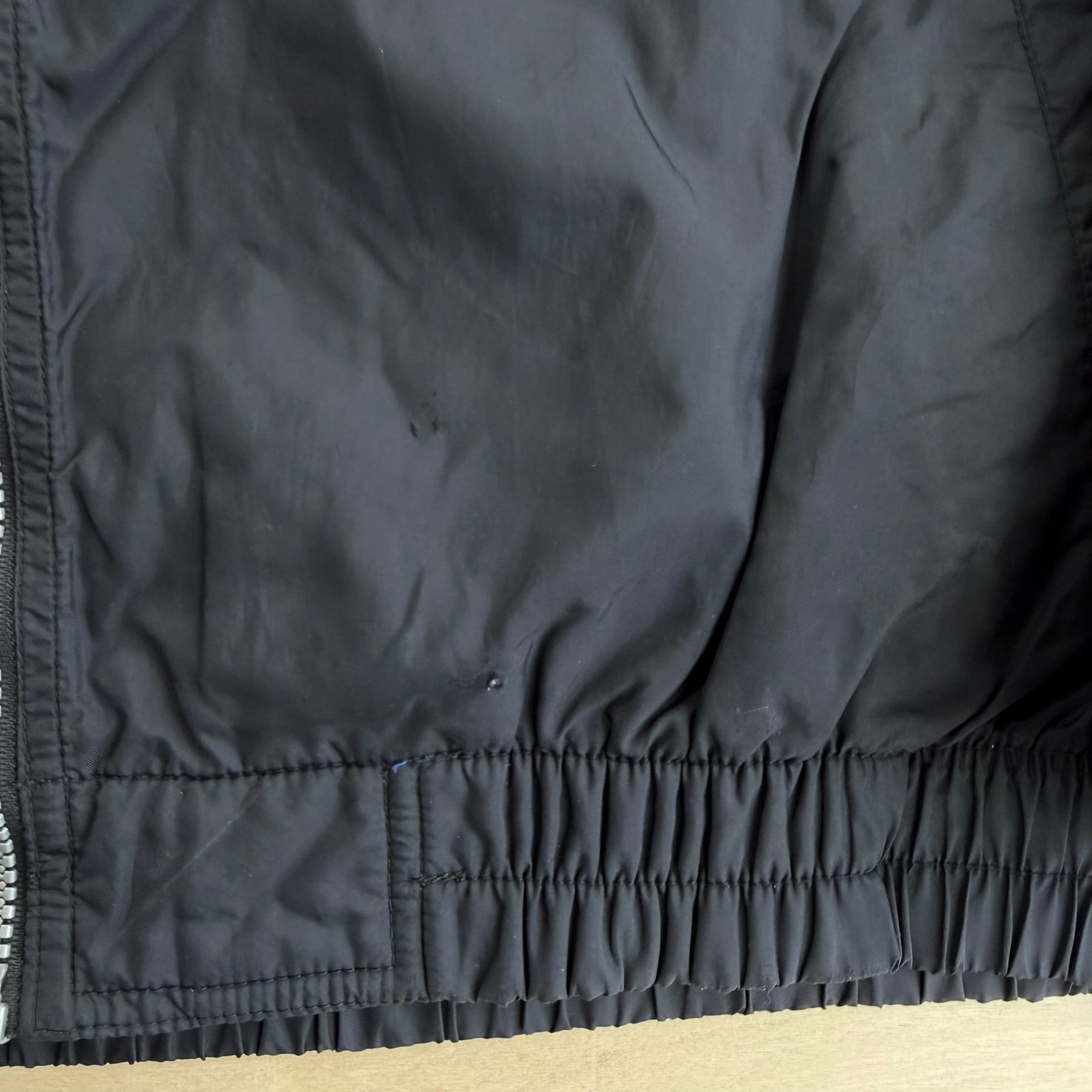 J- Vintage Nike Embroidered Swoosh Black Zip Up Jacket - L