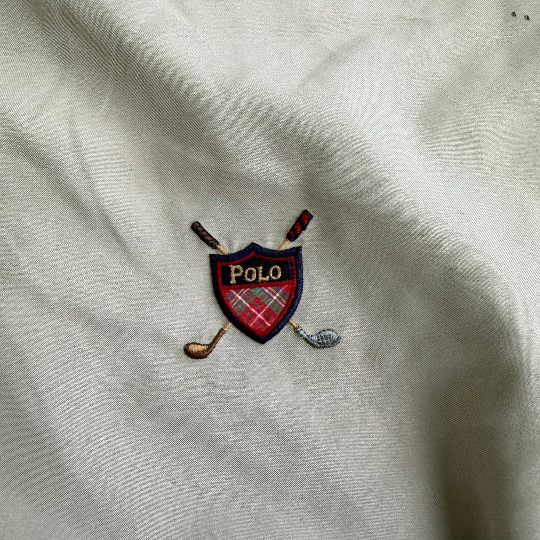 J- Vintage Polo Golf RL Embroidered Logo Pullover Henley Jacket - L