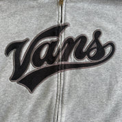 J- Vans Embroidered Text Zip Up Hoodie - M