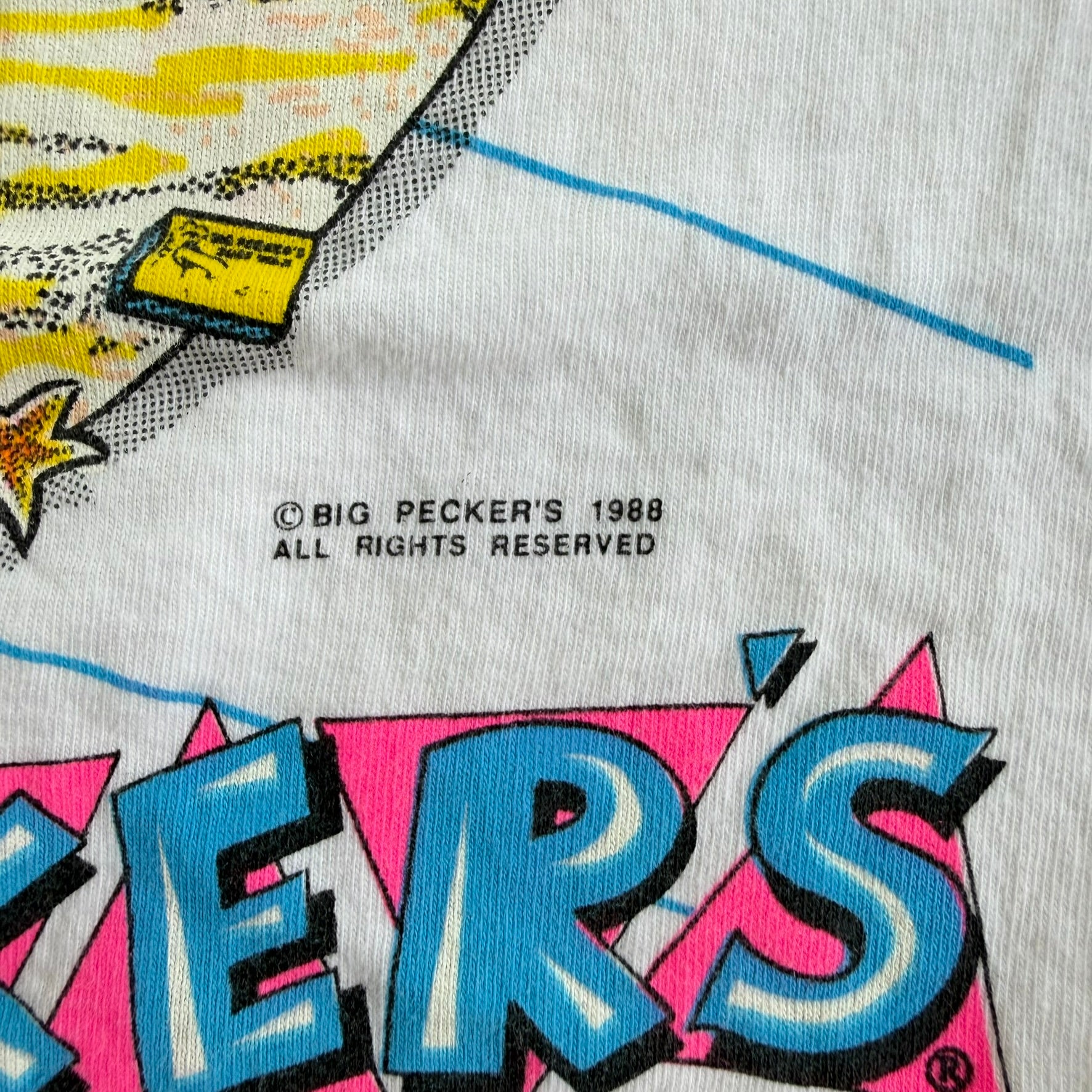 J- Vintage '88 Big Pecker Bar & Grill Graphic Made In USA Single Stitch Tee - L