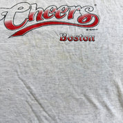 J- Vintage Cheers Boston Graphic Made In USA Single Stitch Tee - XL