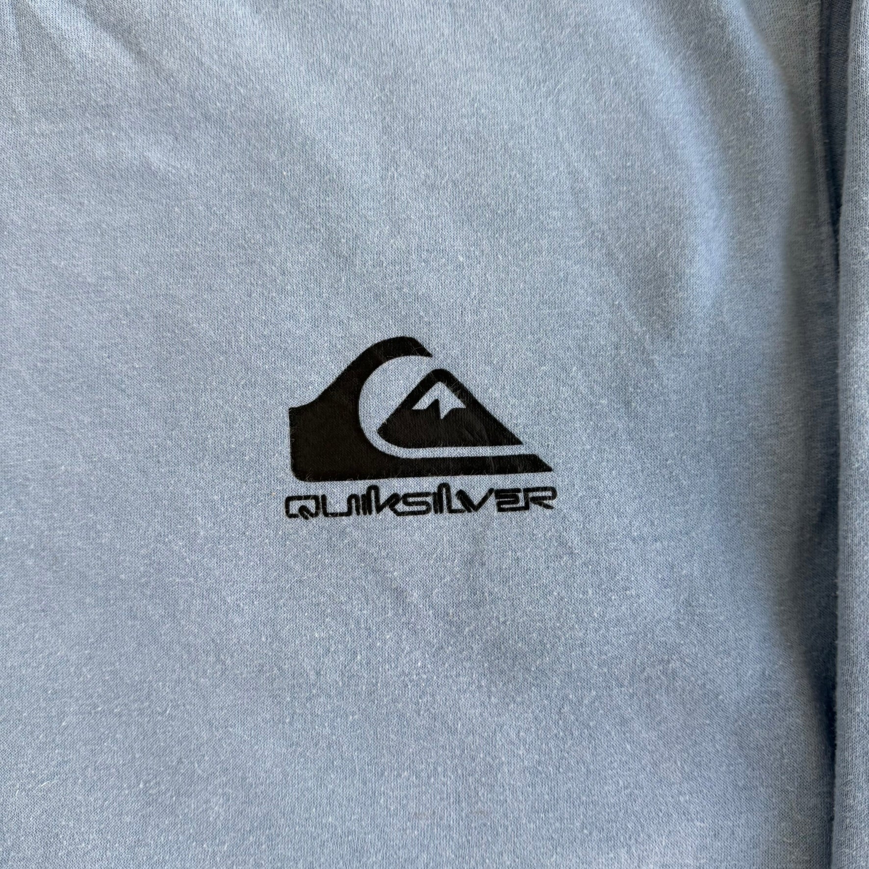 J- Quicksilver Logo Baby Blue Crewneck - L