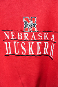 Vintage Logo 7 X Nebraska Huskers Embroidered Crewneck
