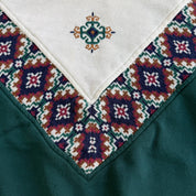 J- Vintage American Sportif Patterned & Embroidery Crewneck - L