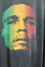 Load image into Gallery viewer, Z - Vintage 1999 Zion Apparel Bob Marley Jamaican Flag Face Graphic Tee
