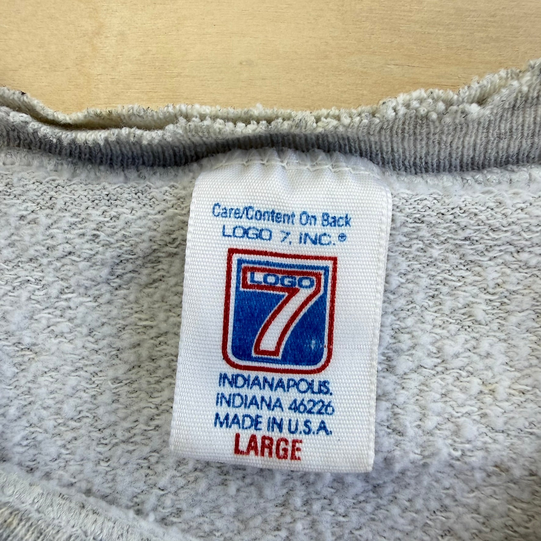 J- Vintage '95 Miami Dolphins NFL Logo 7 Graphic Made In USA Crewneck - L