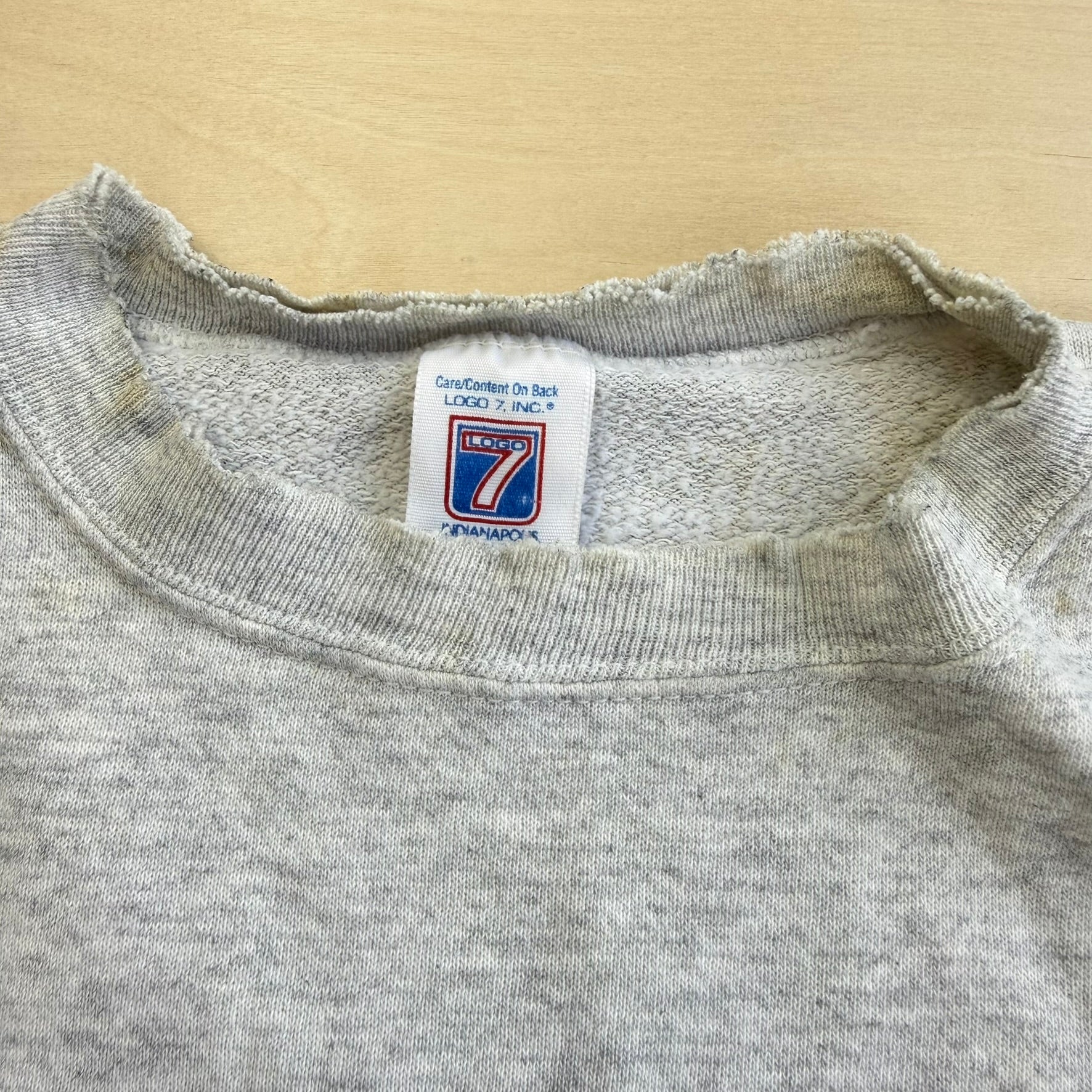 J- Vintage '95 Miami Dolphins NFL Logo 7 Graphic Made In USA Crewneck - L