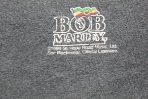 Z - Vintage 1999 Zion Apparel Bob Marley Jamaican Flag Face Graphic Tee