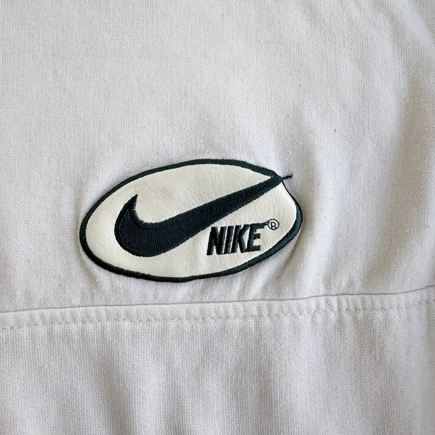 J- Vintage 90s Nike Embroidered Logo Made In USA Quarter Zip Crewneck - L