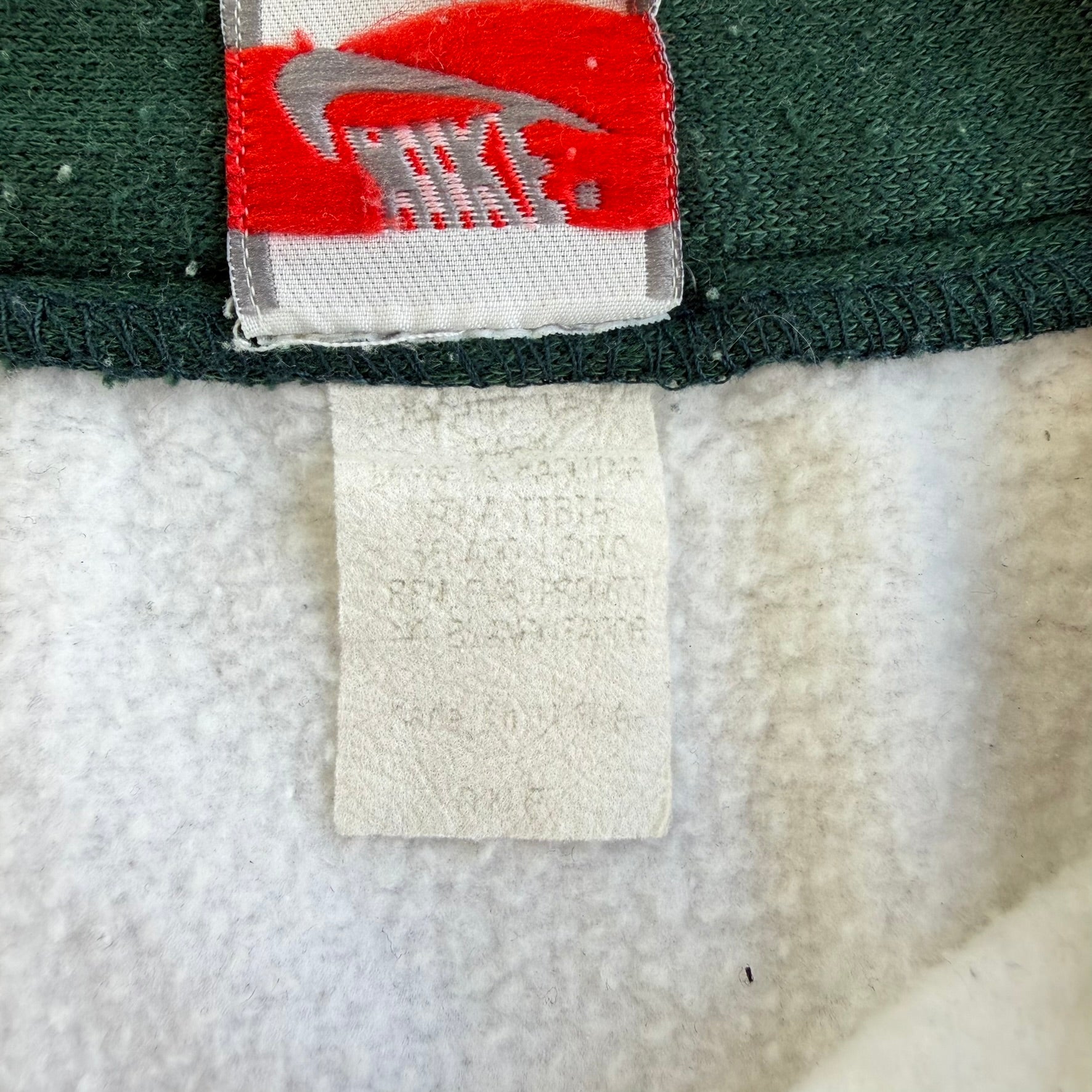 J- Vintage 90s Nike Embroidered Logo Made In USA Quarter Zip Crewneck - L