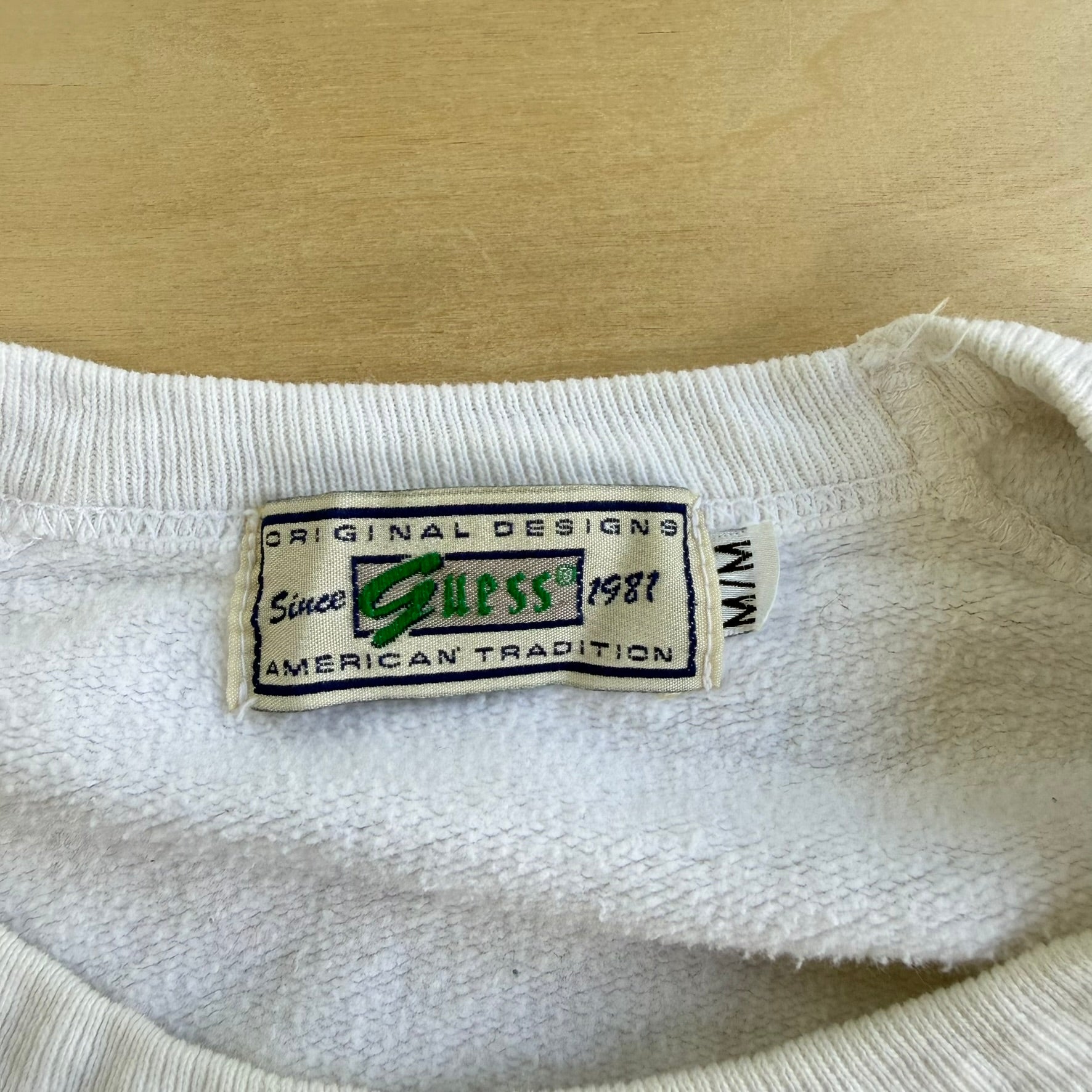 J- Vintage Guess Sport Embroidered Logo Crewneck - M
