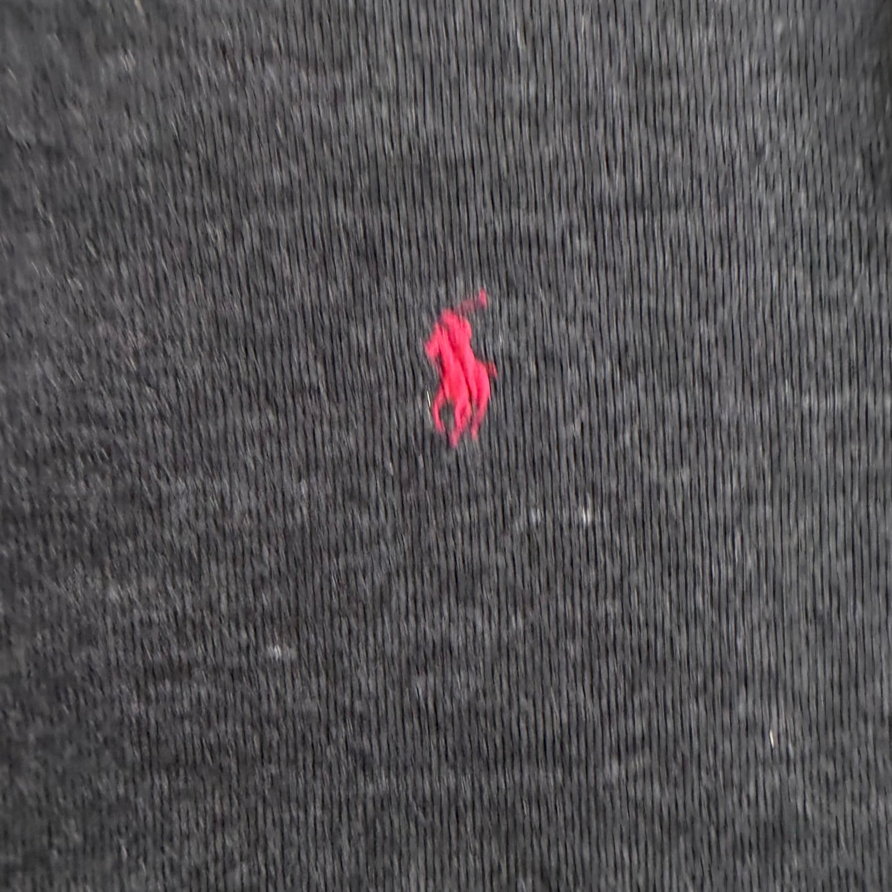 J- Vintage Polo RL Embroidered Logo Dark Grey Quarter Zip Crewneck - XL