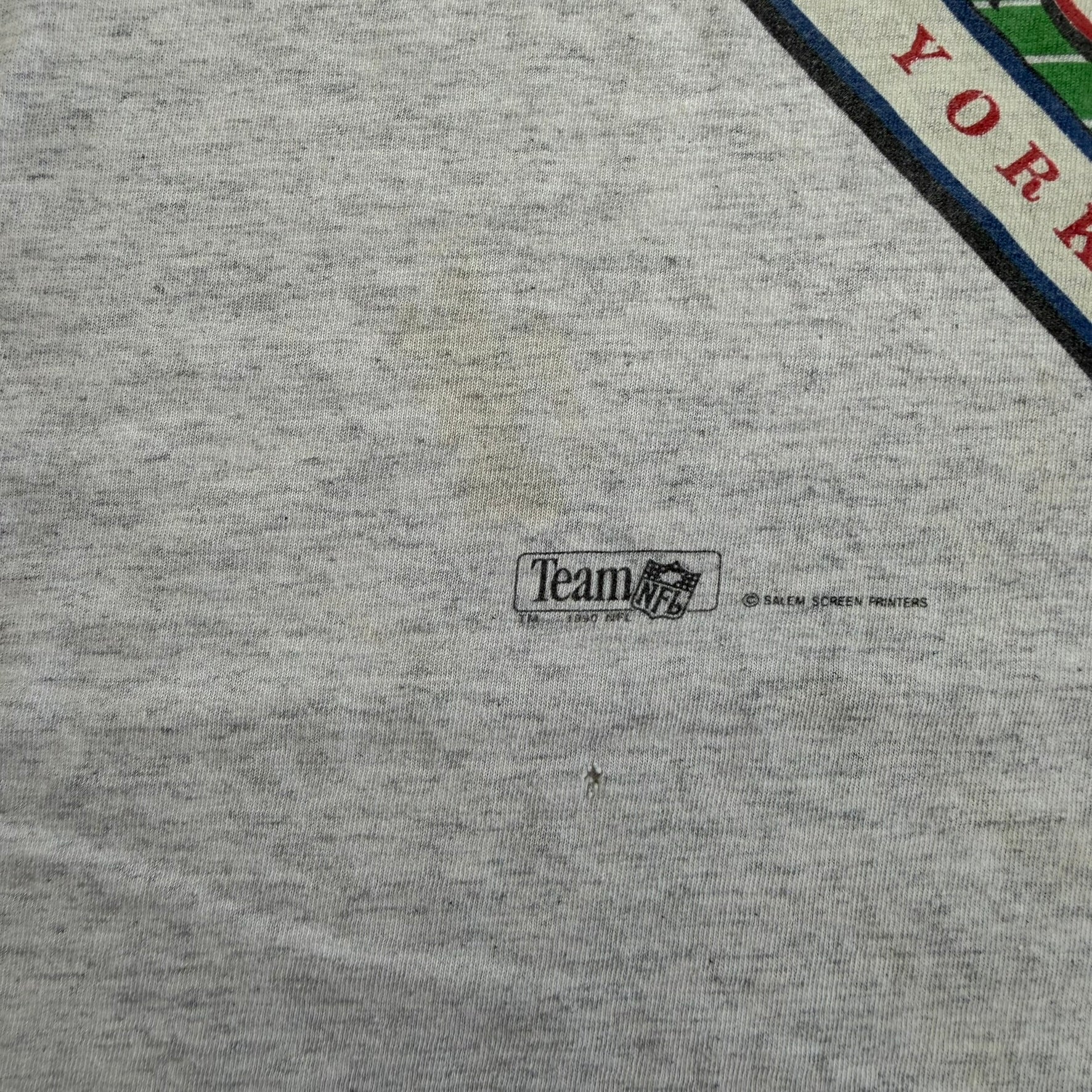 J- Vintage '90 New York Giants NFL Super Bowl 25 Graphic Tee - XL