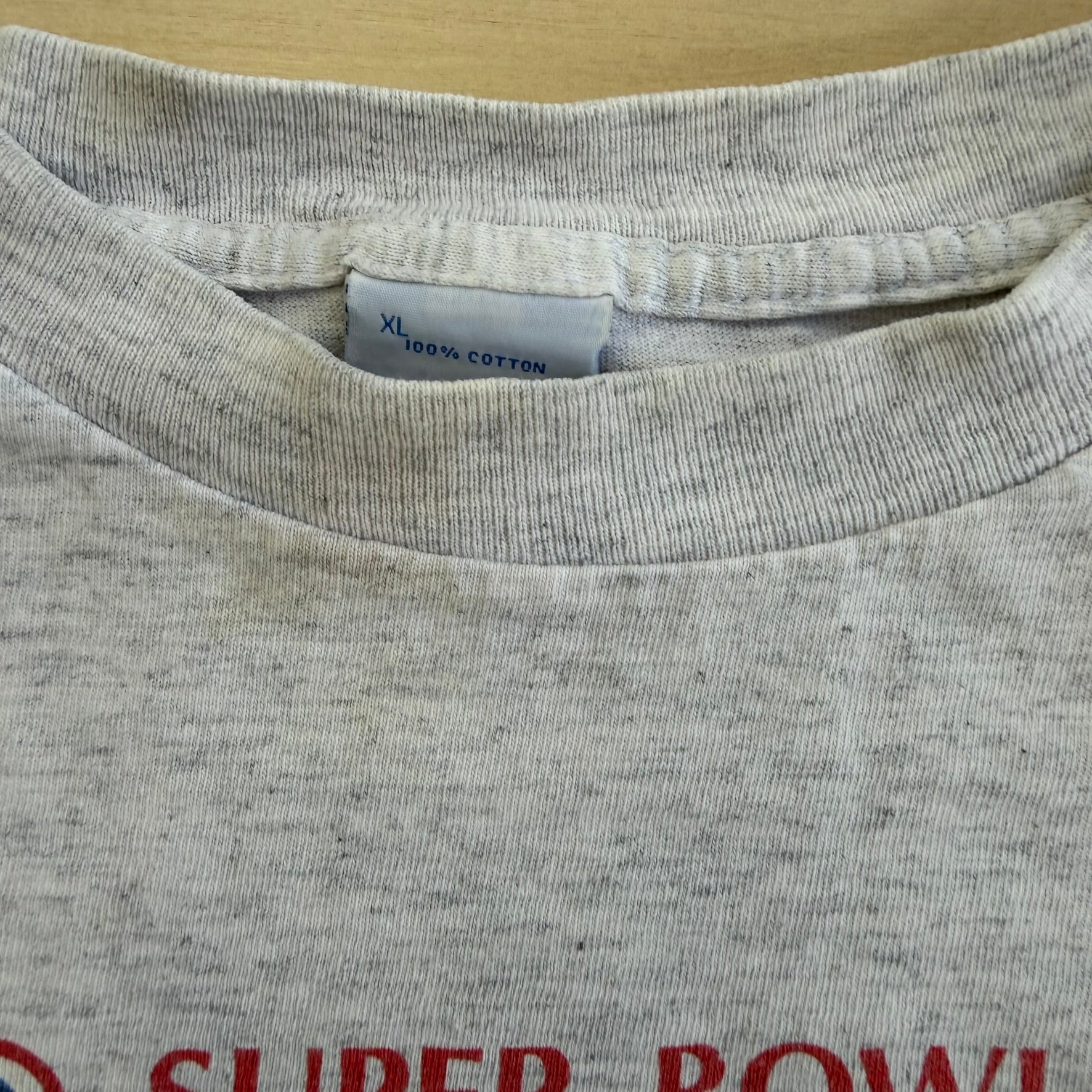 J- Vintage '90 New York Giants NFL Super Bowl 25 Graphic Tee - XL