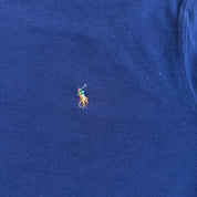 J- Vintage Polo RL Embroidered Logo Navy Quarter Zip Crewneck - 2XL