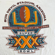 J- Vintage '95 NFL Super Bowl 30 Starter Graphic Single Stitch Tee - 2XL