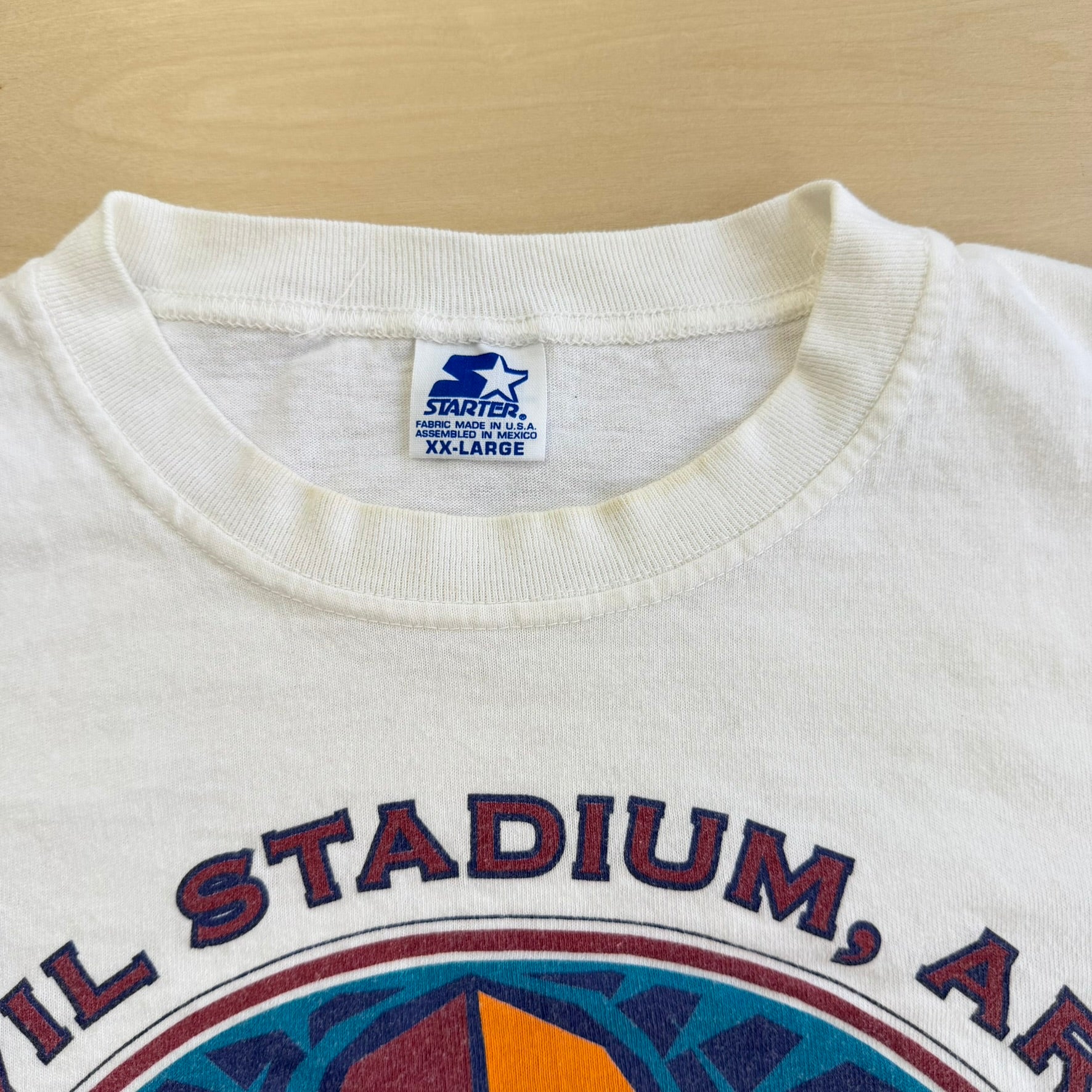 J- Vintage '95 NFL Super Bowl 30 Starter Graphic Single Stitch Tee - 2XL