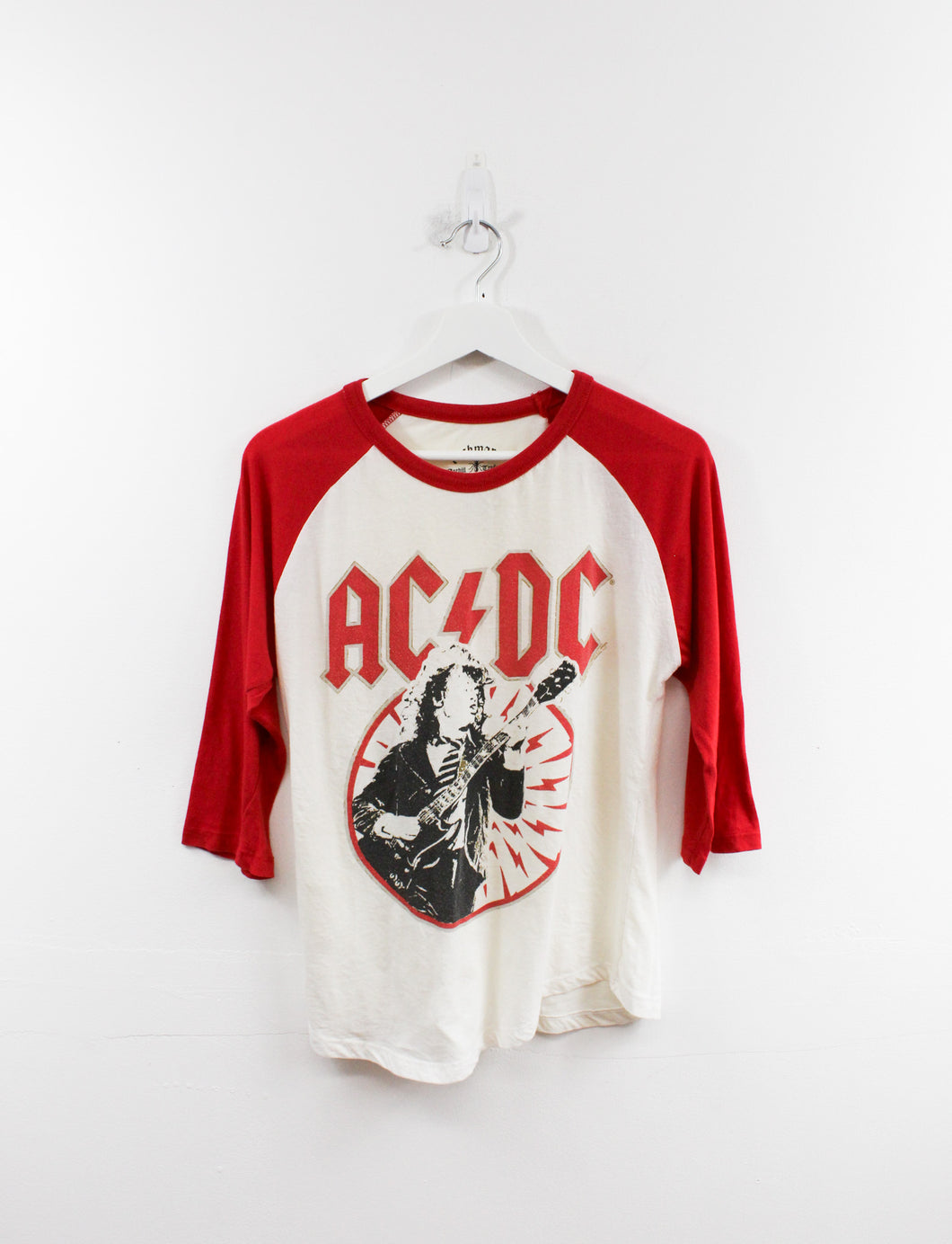 AC/DC Angus Young Picture Baseball Tee
