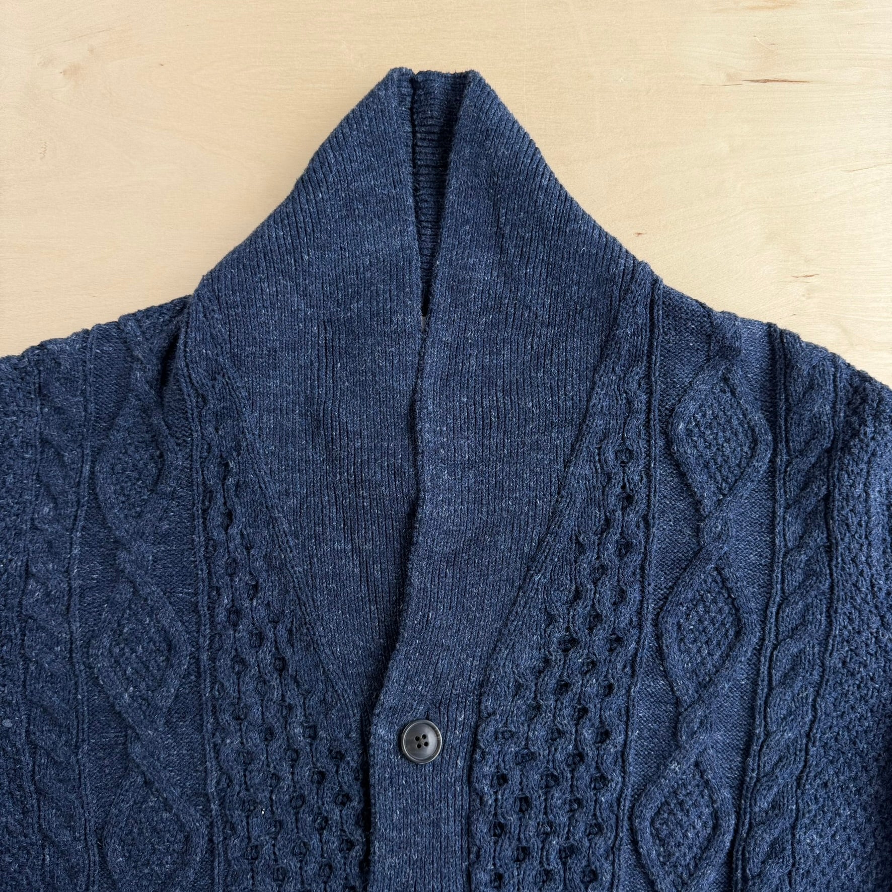 J- Vintage Gap Navy Cardigan Knit Sweater - L